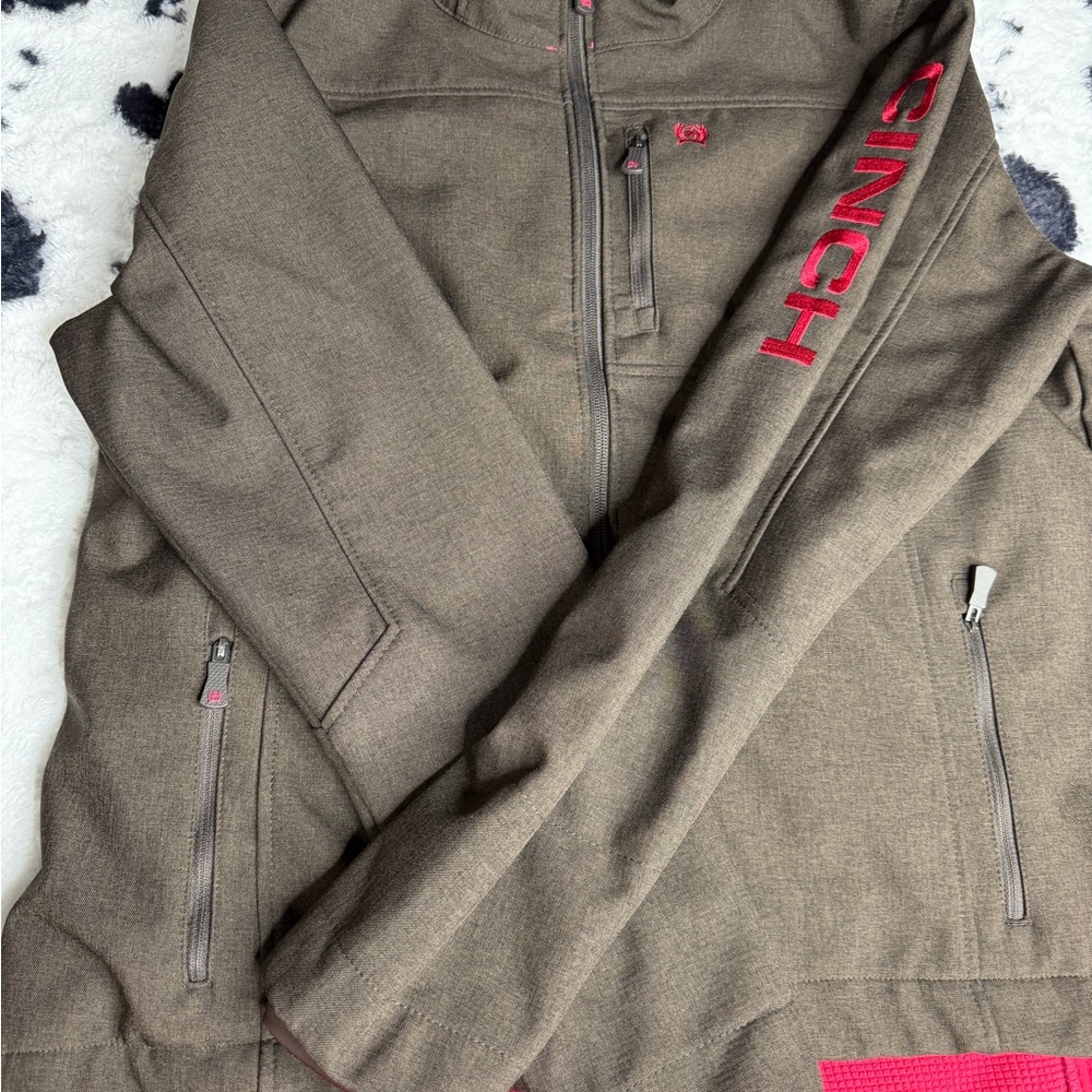 Cinch pink and Gray softshell Jacket - image 2